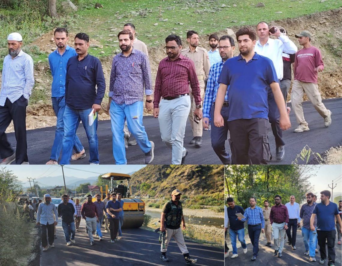 DC Kupwara Inspects Macadamization Work on Lolab Parallel Bypass