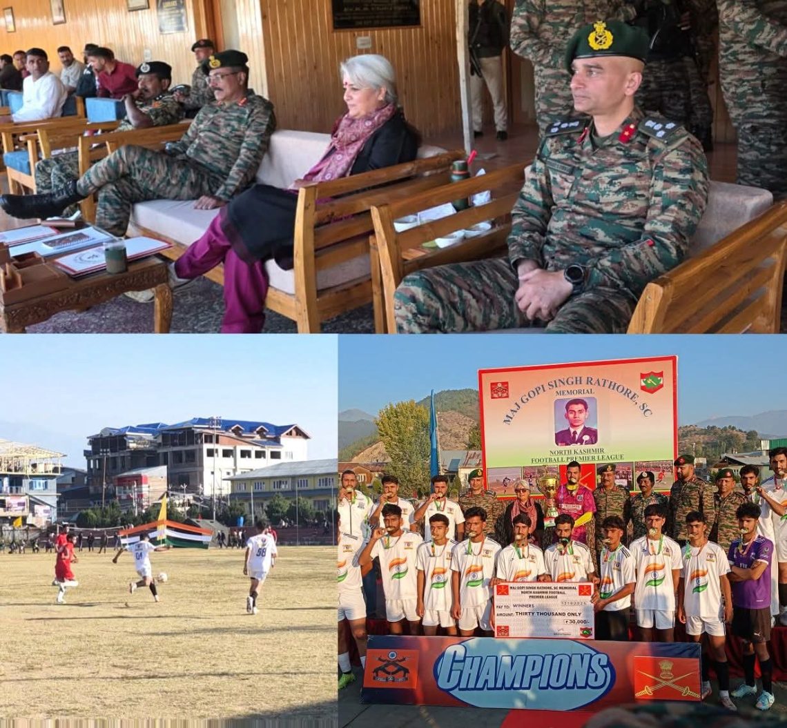 DC Bandipora attends Grand Finale of Maj Gopi Singh Rathore, SC Memorial North Kashmir Football Premier League