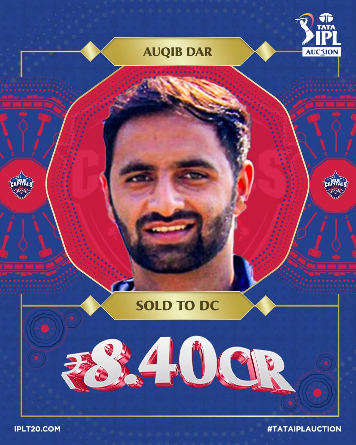 IPL Auction 2026: J&K’s Auqib Nabi Dar snapped up by Delhi Capitals for Rs 8.40 crore