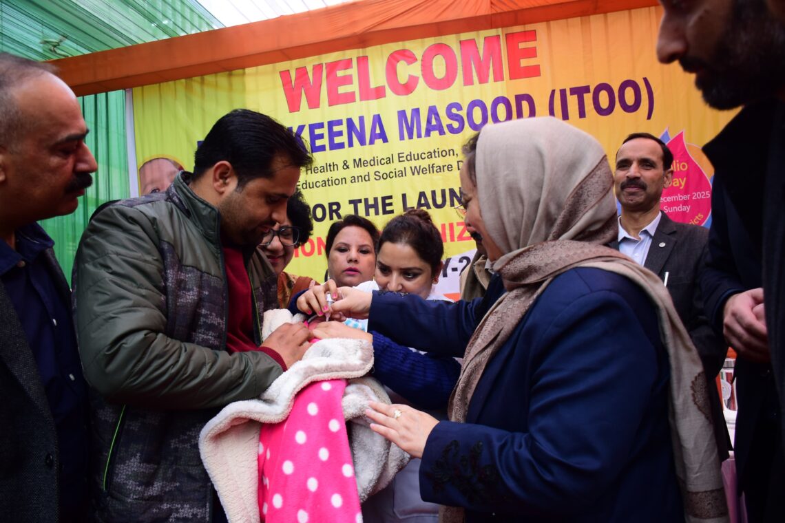 Sakeena Itoo kick-starts Pulse Polio campaign across J&K from Jammu