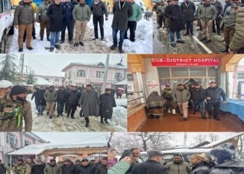 DC Kupwara inspects Snow Clearance, Health Institutions in Lolab Sub-Division amid fresh Snowfall