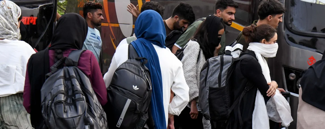First batch of Kashmiri students cross Armenian border from Iran as evacuation process gains pace