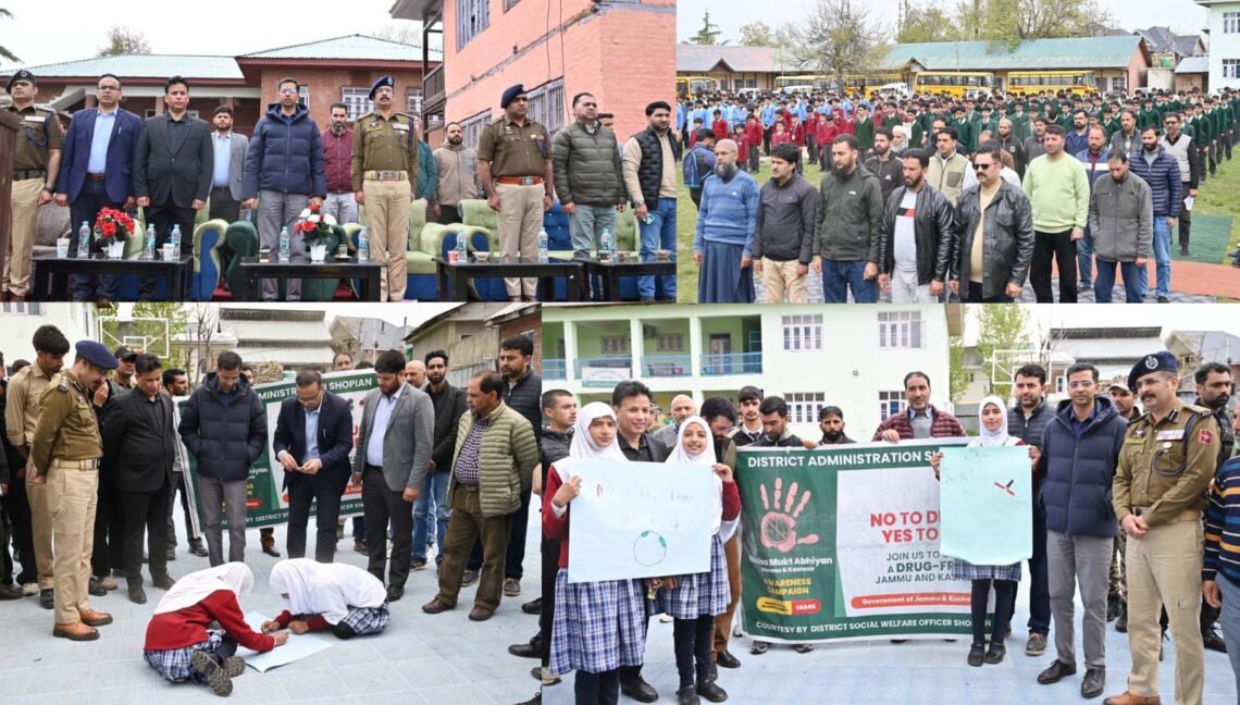 100 Day ‘Nasha Mukt Jammu & Kashmir’ Campaign commences in Shopian