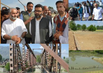 MP Aga Syed Ruhullah Mehdi visits Sumerbugh, Shalina in BudgamReviews restoration, flood safety measures