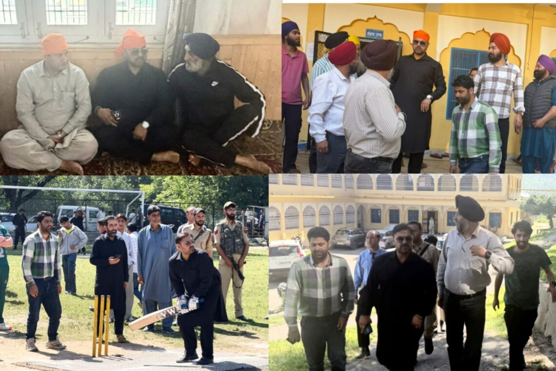 Javid Dar, Satish Sharma tour North Kashmir, review sports infrastructure, development works