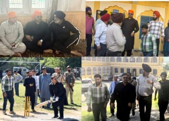 Javid Dar, Satish Sharma tour North Kashmir, review sports infrastructure, development works