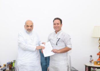 Sunil Sharma meets Amit Shah, discusses security, development in J&K