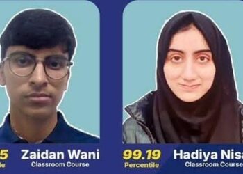 2 from J&K feature in NEET-UG 2026 state-wise toppers’ list